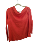 We The Free Orange Long Sleeve ribbed Asymmetrical hem
