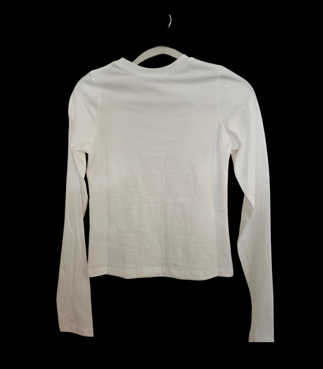 White Fox "Let's Get Going Relaxed Long Sleeve Baby Tee"
